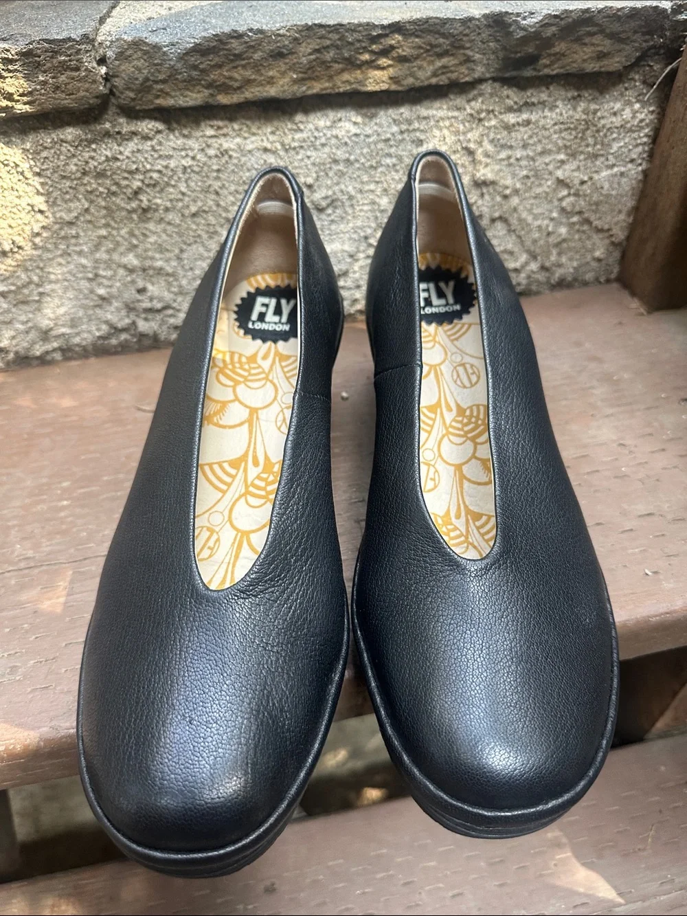 FLY London Yoza Wedge Ballet Shoes - Picture 2 of 10